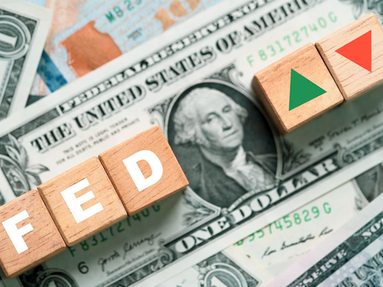 US dollars and Fed blocks