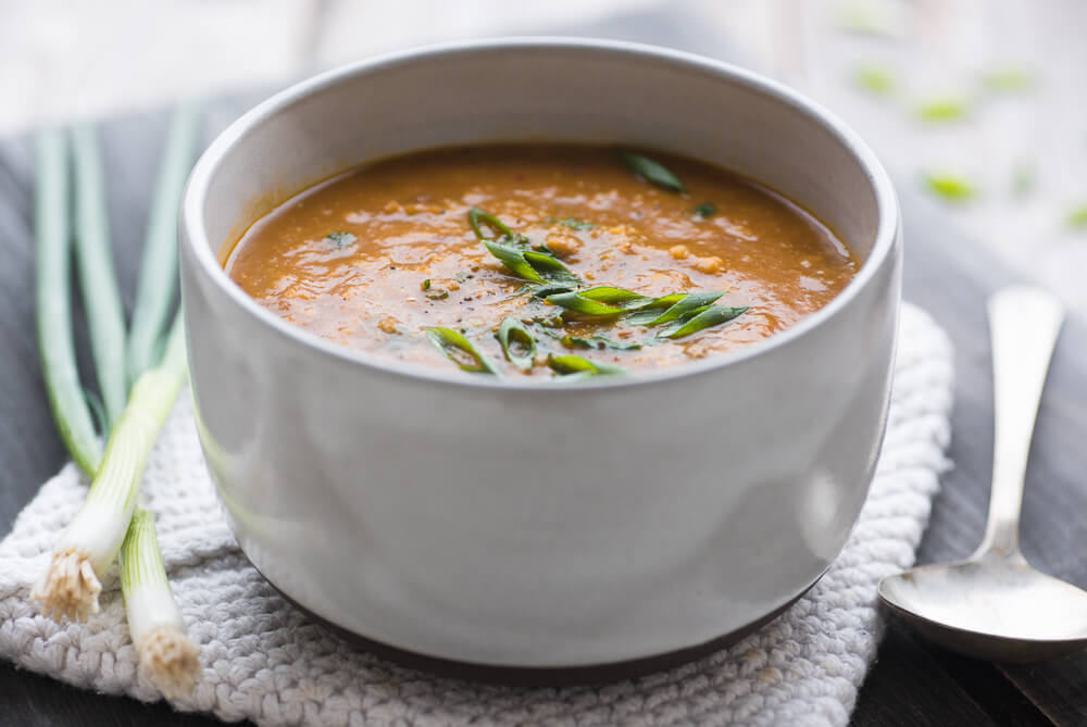 Lentil and tomato soup