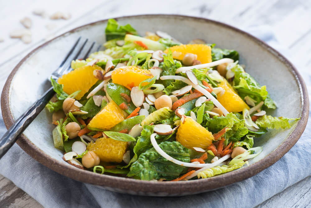 Chinese chickpea salad