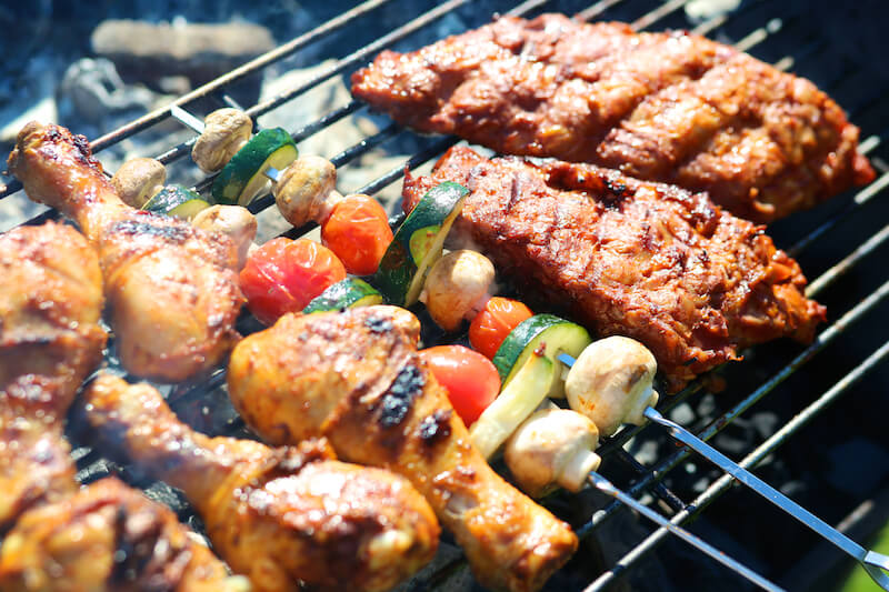 Adapt recipes for the grill
