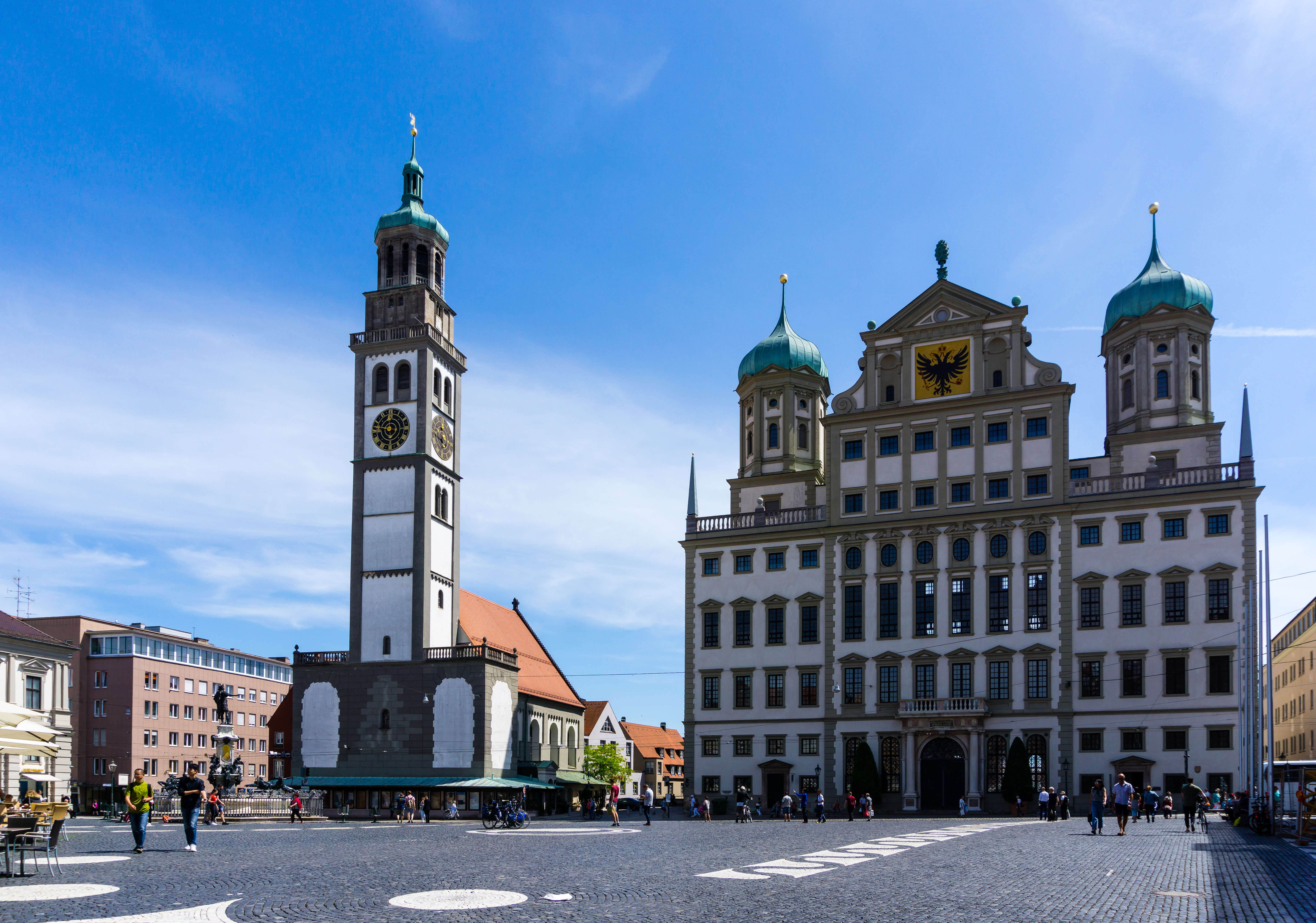Augsburg - Ansicht Augsburger Rathaus im Stil der Renaissance