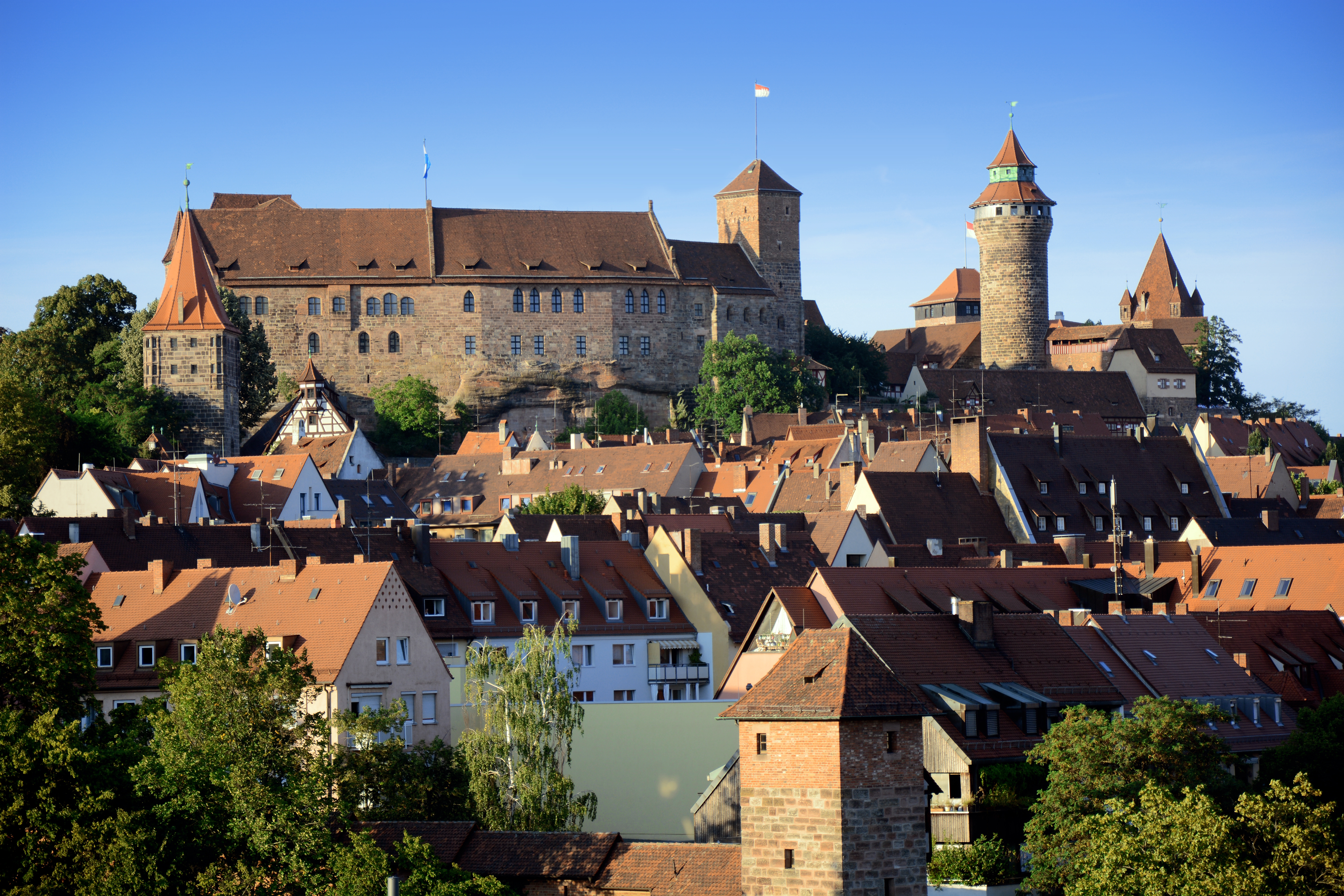 Nürnberg - Ansicht der Kaiserburg