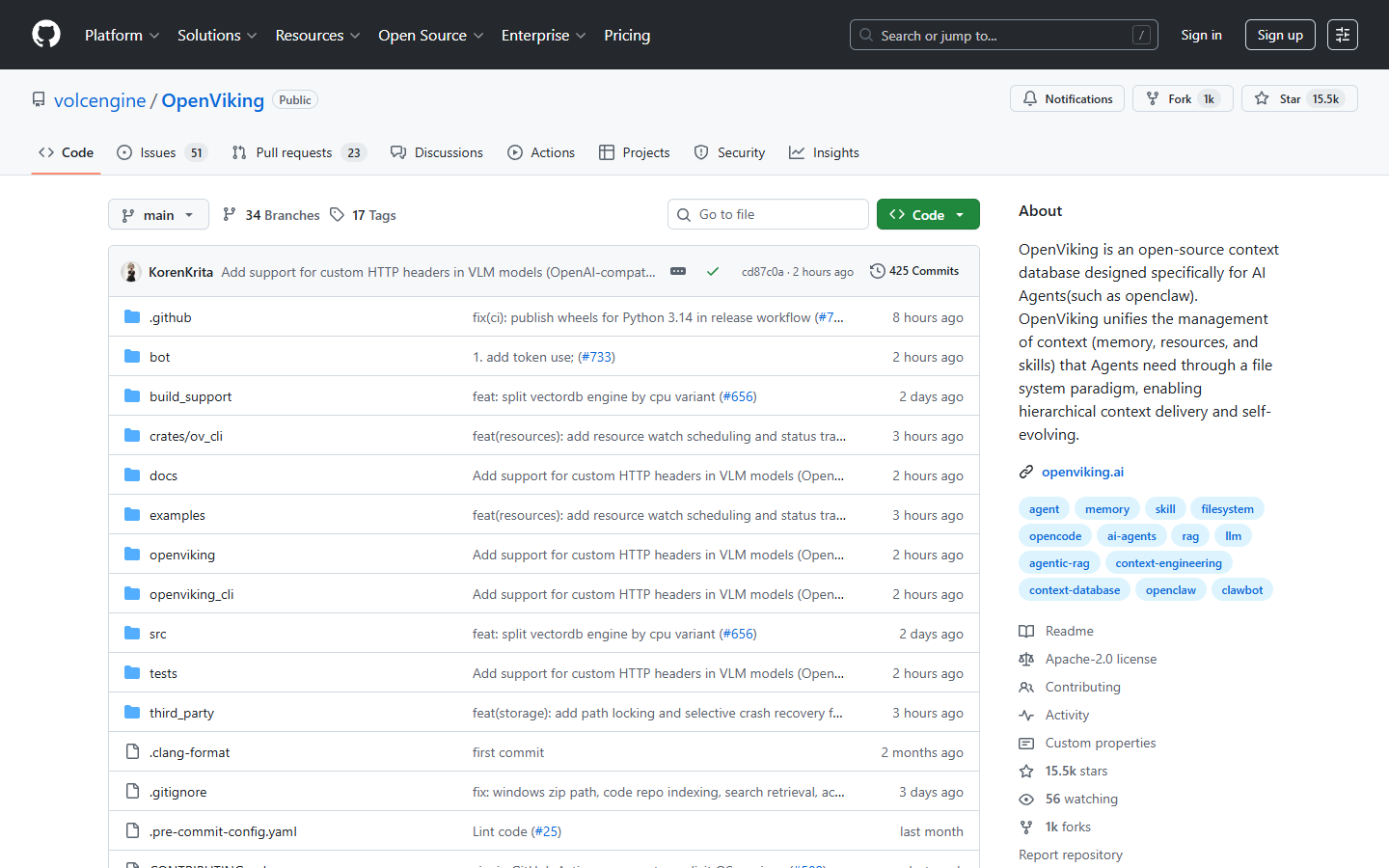 OpenViking - GitHub Repository by ByteDance