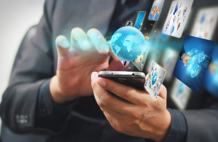 Businessman Holding Phone