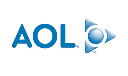 AOL logo in blue
