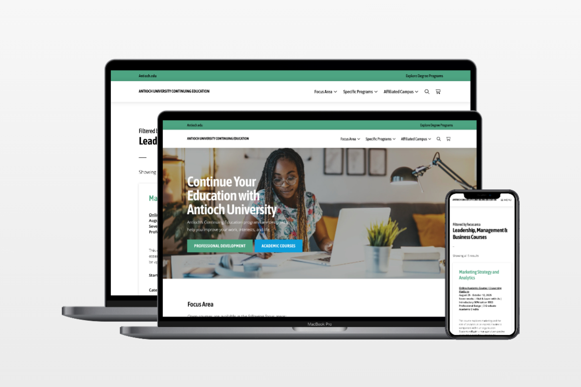 Continuing Education Mockup