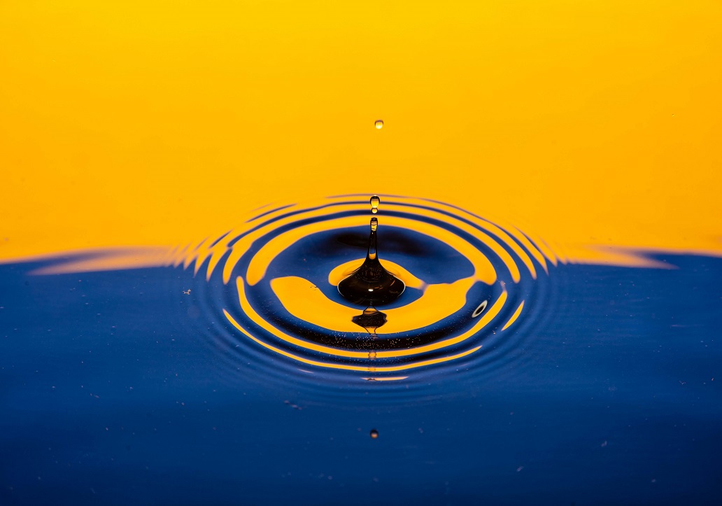 Photo of a water ripple