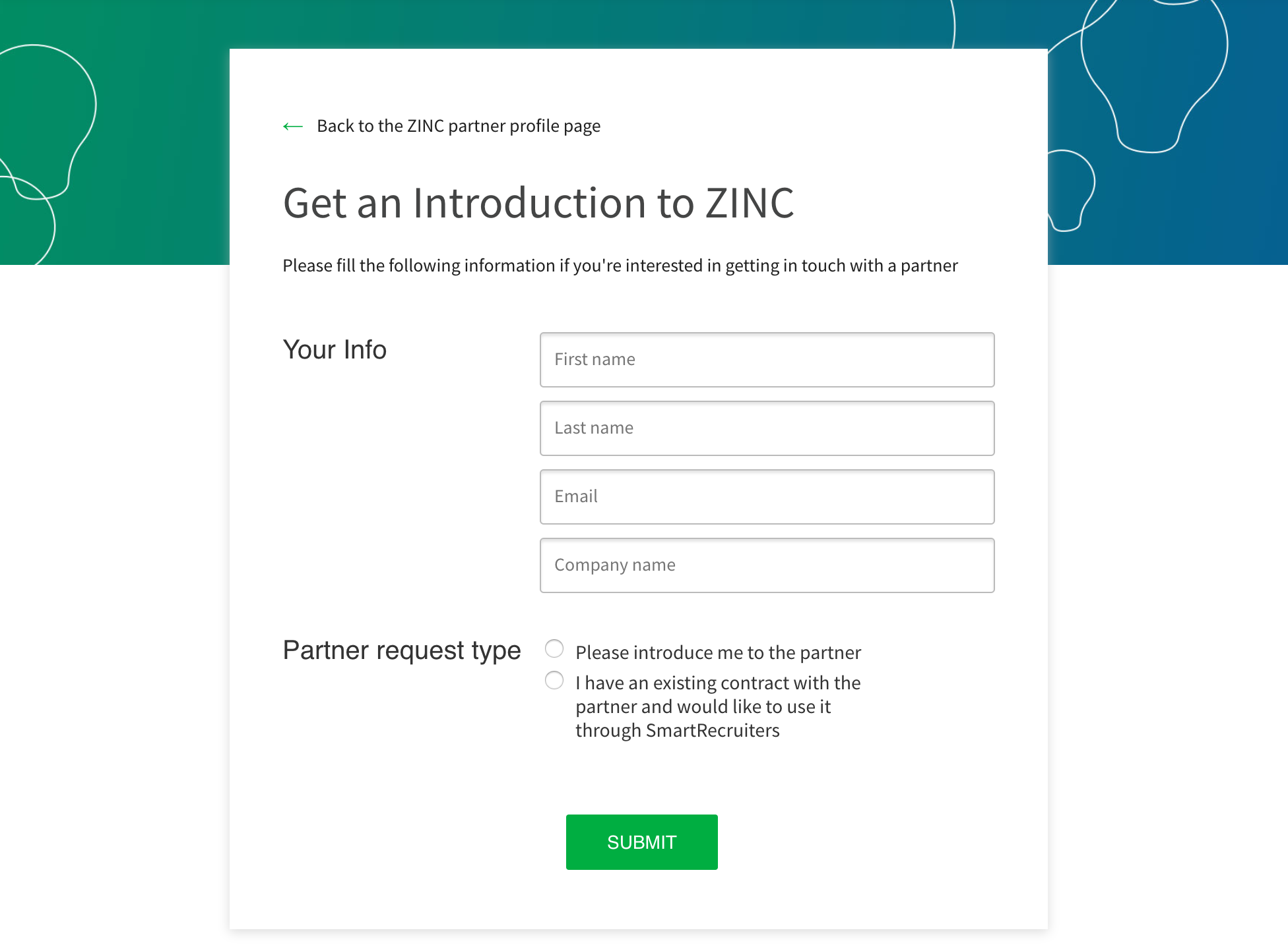 Request SmartRecruiters integration