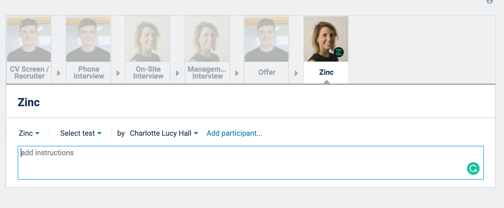 Add Zinc to your Comeet interview flow
