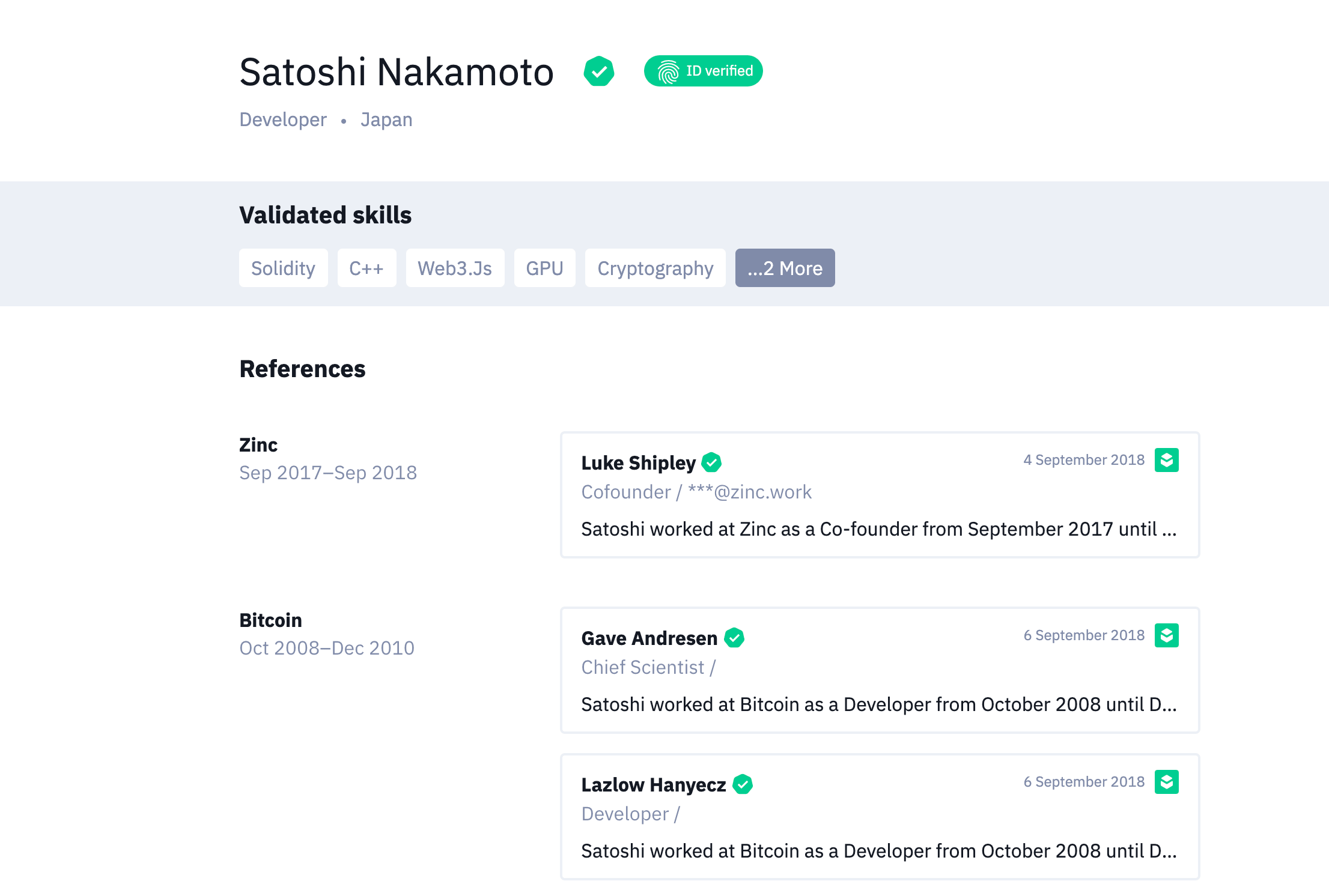 View reference insights