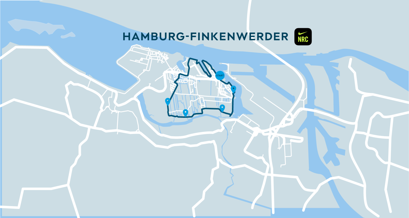 Image Nike Run Club & SHARE NOW Hamburg Map