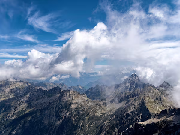 Il Pizzo Cavregasco dalla vetta del Pizzo Paglia