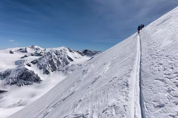 La parte più ripida prima del plateau