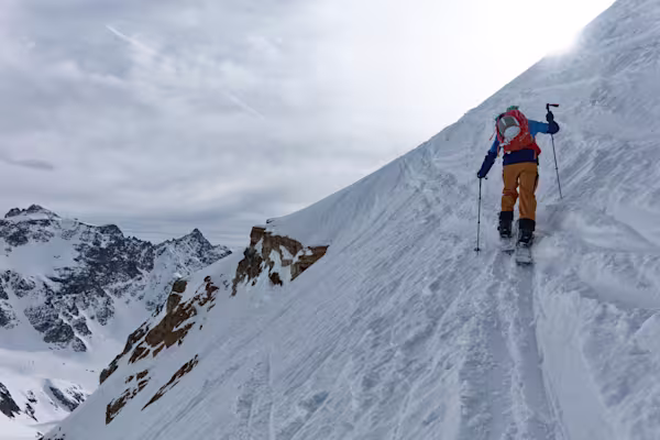 Il ripido traverso finale