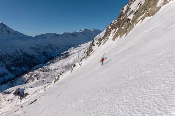 Sulla parte finale del traverso