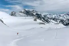 Bellissima sciata nella parte alta