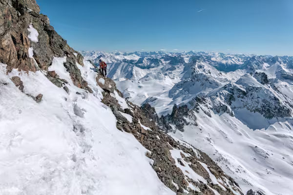 La parte alta del Piz Fenga