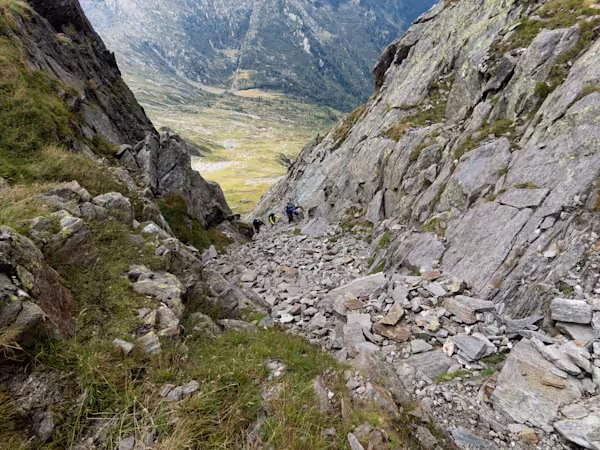 Risalita alla Bocchetta di Pòrtola