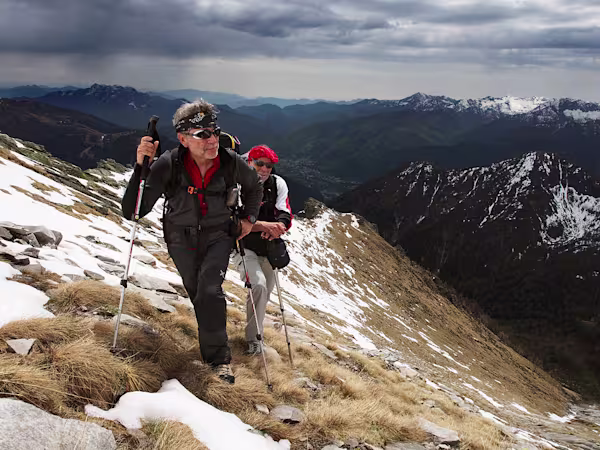 In cresta verso la vetta