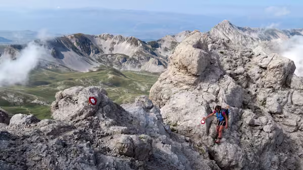 Sulla cresta ovest del Gran Sasso