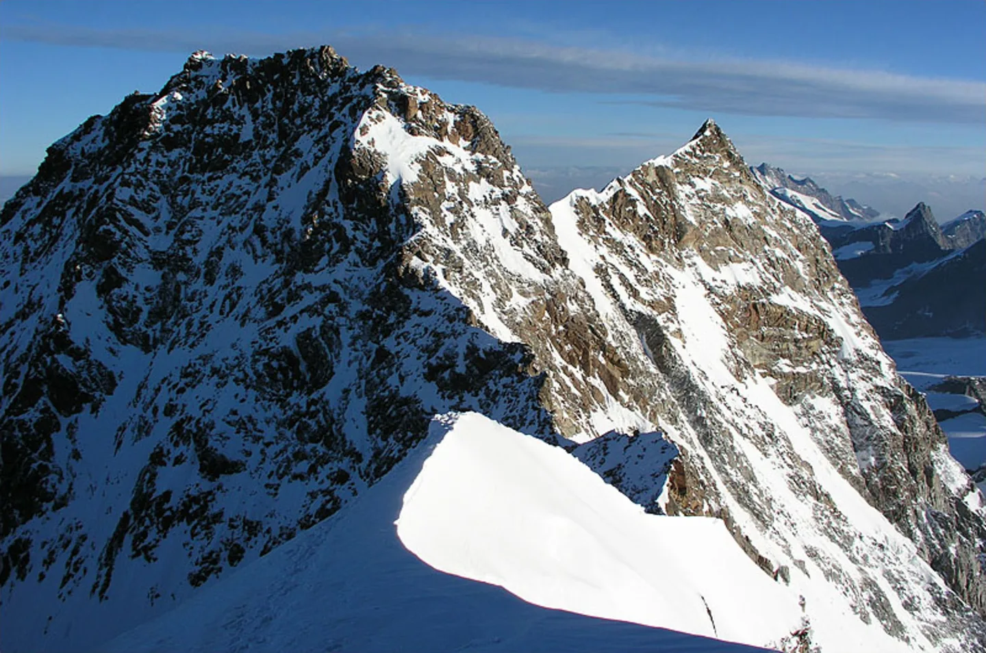 Dufour e Nordend dalla Zumstein