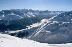 Dalla vetta verso il Bernina