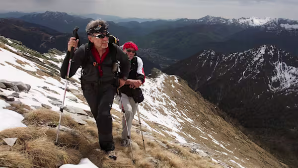 Sulla cresta del Pizzo La Scheggia