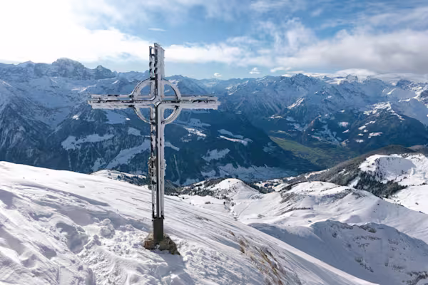 La croce di vetta del Rossstock