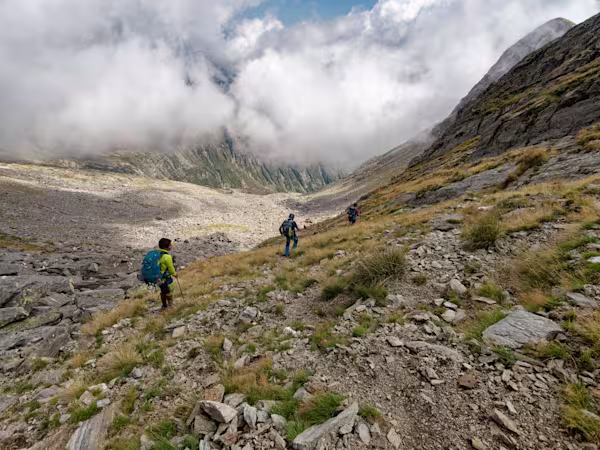 Il lungo rientro dalla Bocchetta di Pòrtola