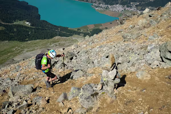 Pietraia finale prima della vetta del Surlej