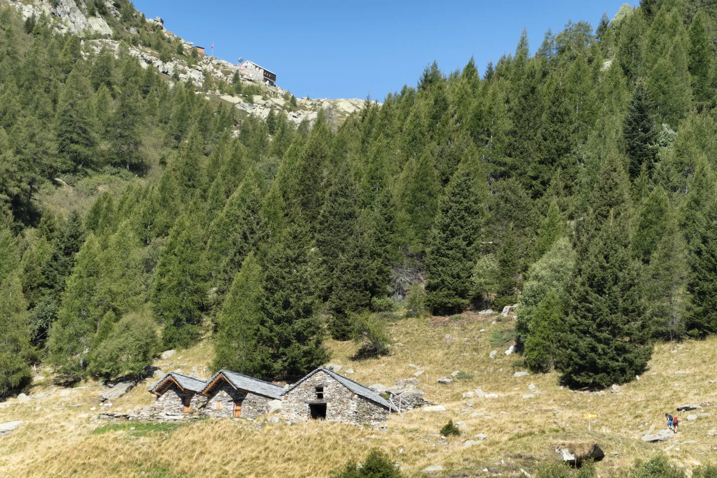 La Capanna Albagno dall’Alpe Valsecco