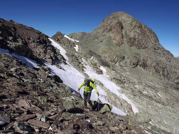 Rientriamo dal ghiacciaio del Piz Platta