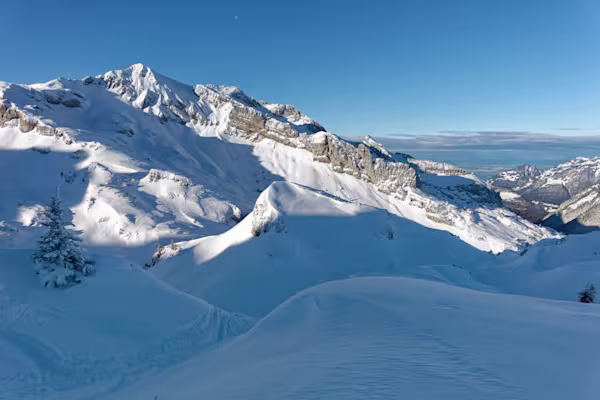 L’inizio della salita al Rossstock