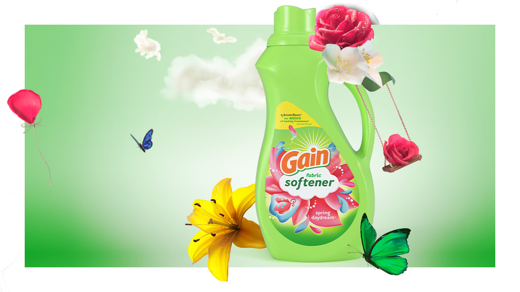 Scent experience of Gain Spring Daydream Fabric Softener Laundry Detergent