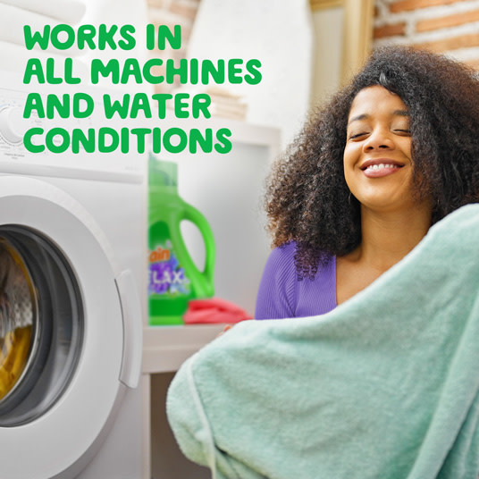 Gain Relax Liquid Laundry Detergent, Works In All machines And Water Conditions.