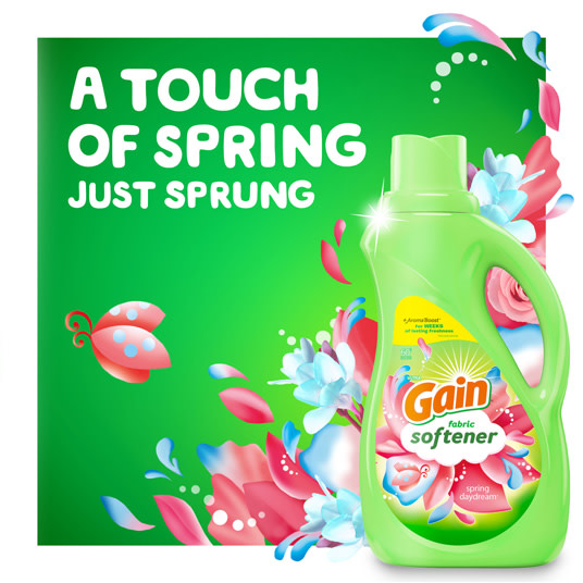 Gain Spring Daydream Fabric Softener, a touch of spring.