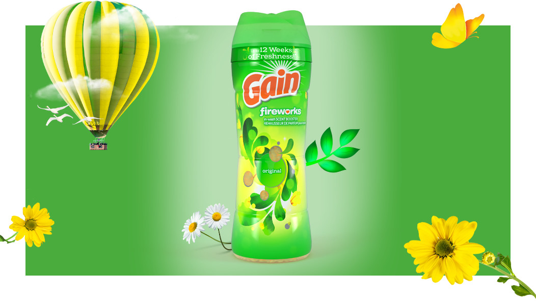 Scent experience of Gain Original Fireworks Scent Booster