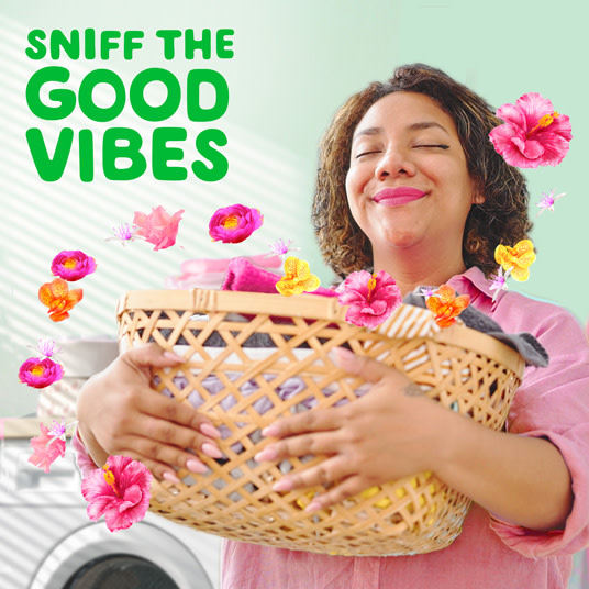 Gain Happy Super Sized Flings Laundry Detergent Pacs, Sniff the good vibes