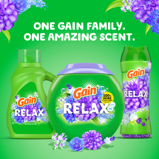 Gain Relax Fireworks Scent Booster, One Gain Family. One Amazing Scent.