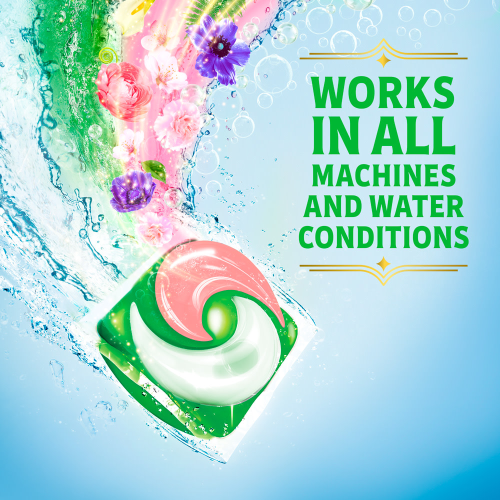 Gain Wicked Fantabulous Floral laundry pacs image 08 works in all machines and water conditions