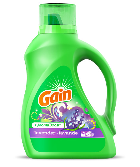 Bottle of Gain Lavender Liquid Laundry Detergent