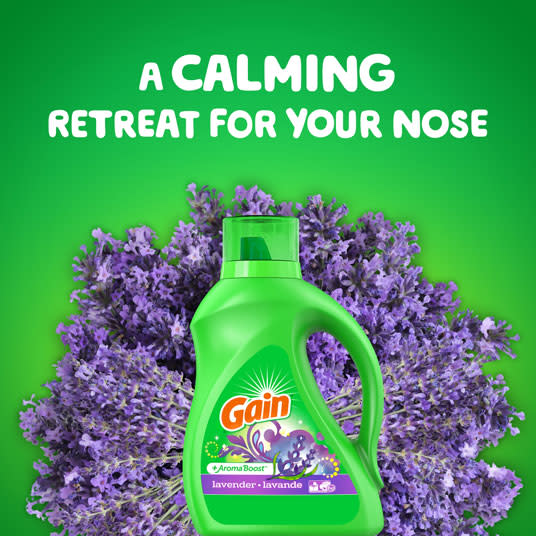 Gain Lavender Liquid Laundry Detergent a calming retreat for your nose