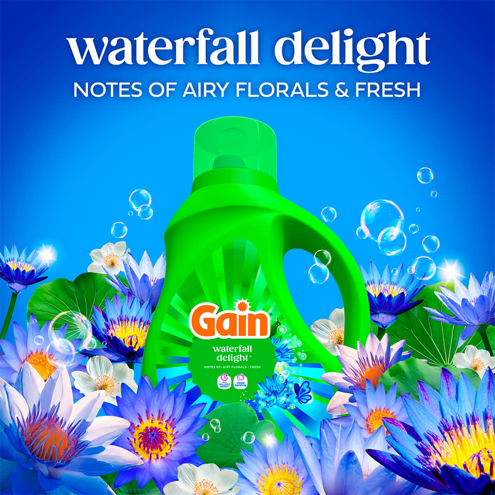 Gain Ultra Oxi Waterfall Delight Liquid Laundry Detergent