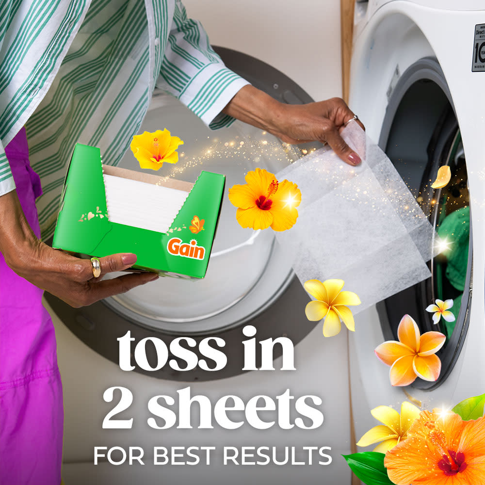 Gain Island Fresh Fabric Softener Sheets
