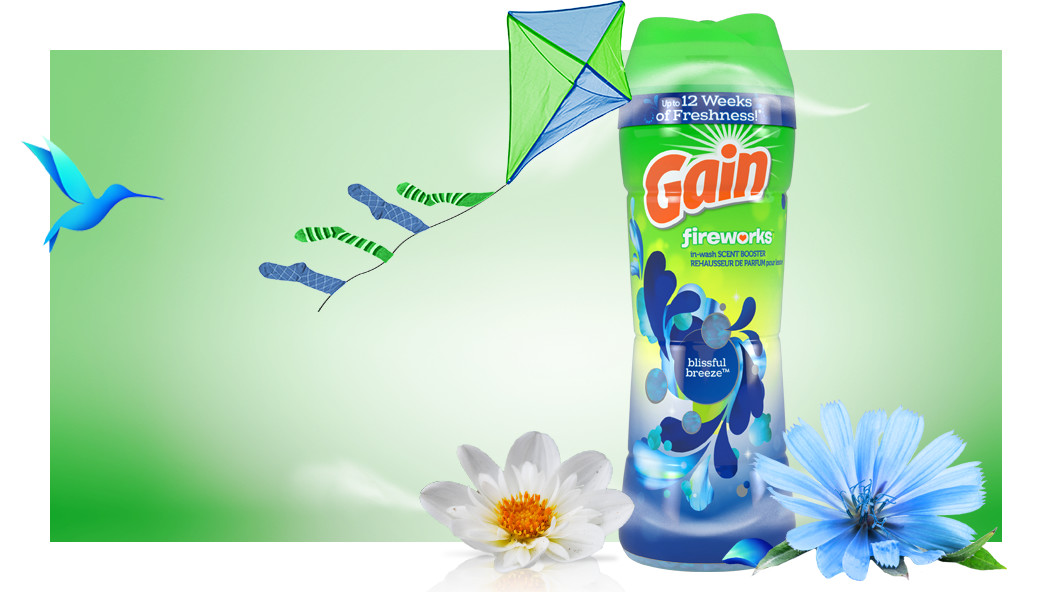 Scent experience of Gain Blissful Breeze Fireworks Scent Booster