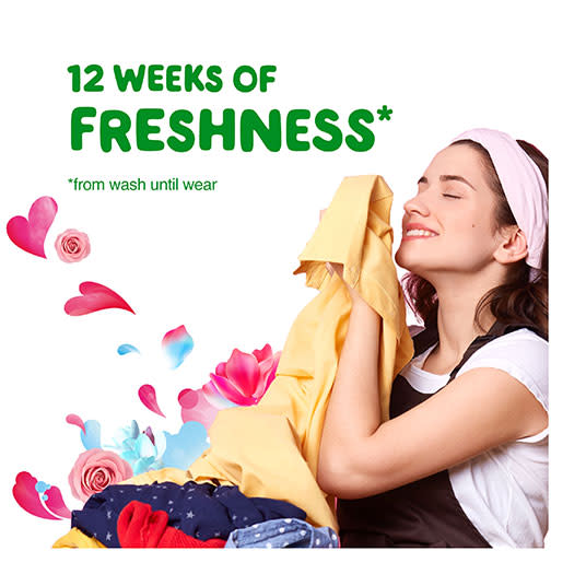 12 weeks of freshness with Gain Spring Daydream Fireworks Scent Booster