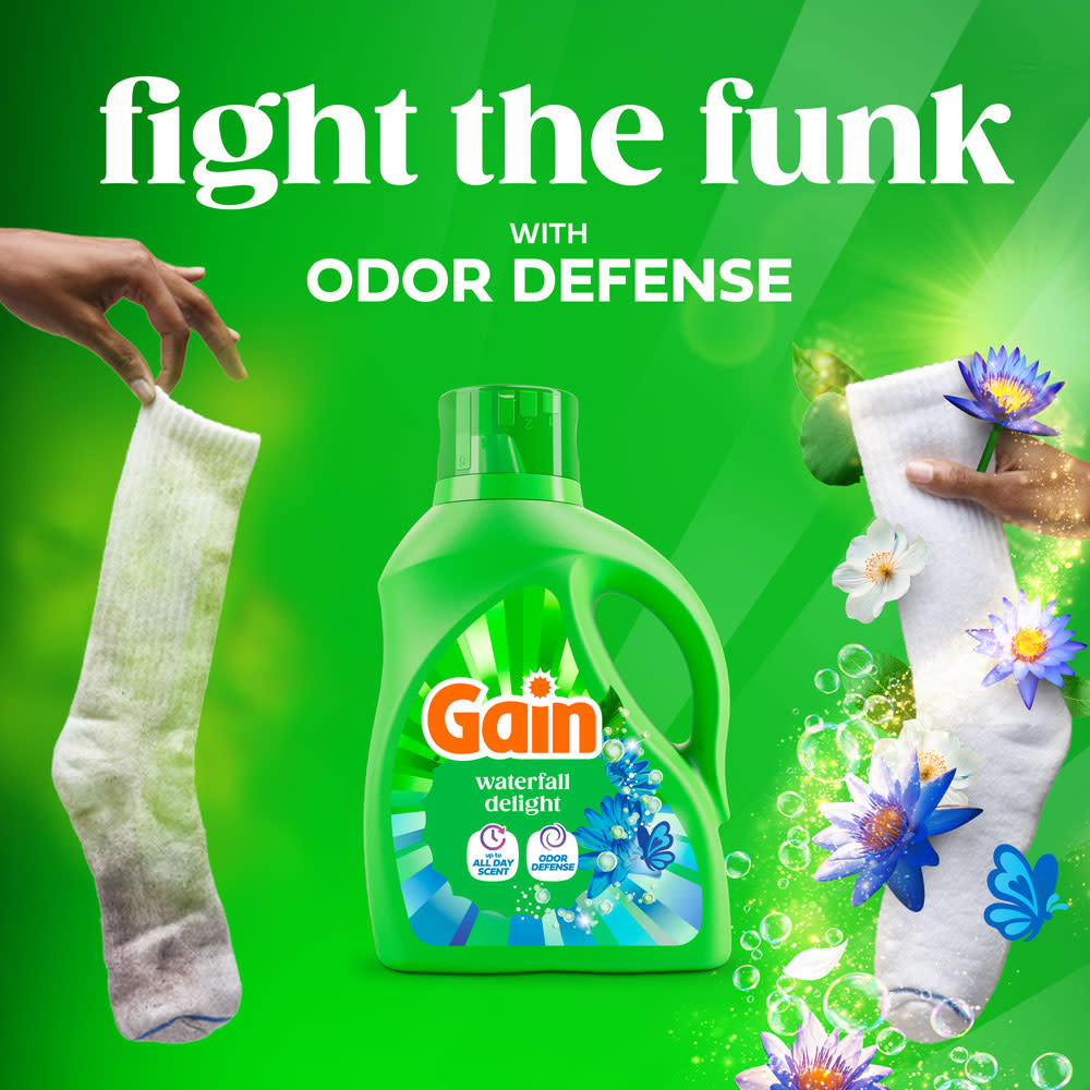 Gain Ultra Oxi Waterfall Delight Liquid Laundry Detergent