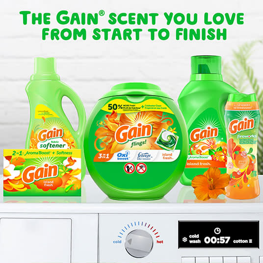 The Gain scent you love from start to finish  - Island Fresh