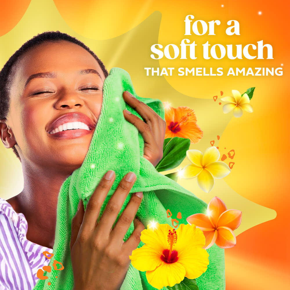 Gain Island Fresh Liquid Fabric Softener secondray image 03 for a soft touch