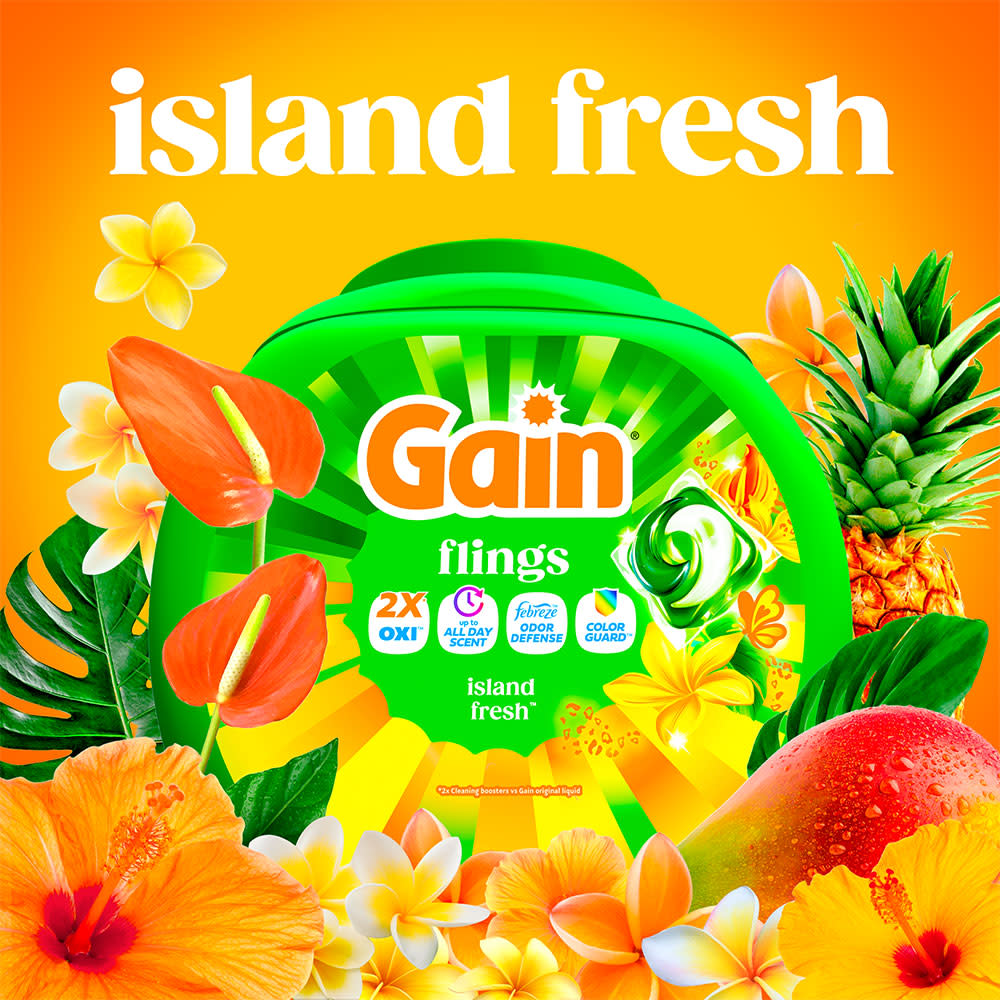 Gain Island Fresh Flings Laundry Detergent